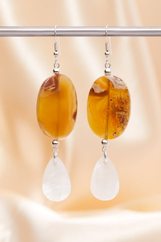 MYSTICAL CARAMEL SAND DUNE EARRINGS