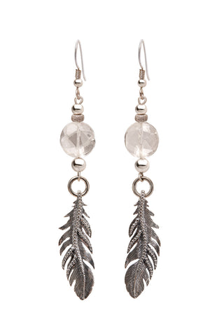 LUMINESCENT FEATHER EARRINGS