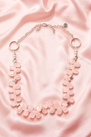 THE ROSE QUARTZ PRINCESS BRIOLETTE NECKLACE