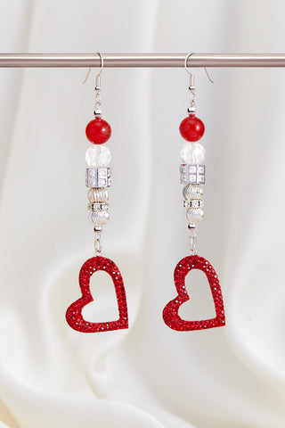 RED BRAVE HEART WARRIOR EARRINGS