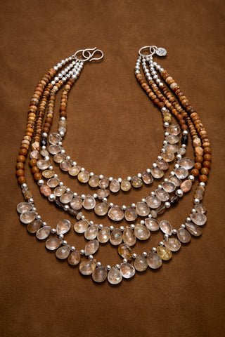 COWGIRL AND LACE MULTI-STRAND NECKLACE