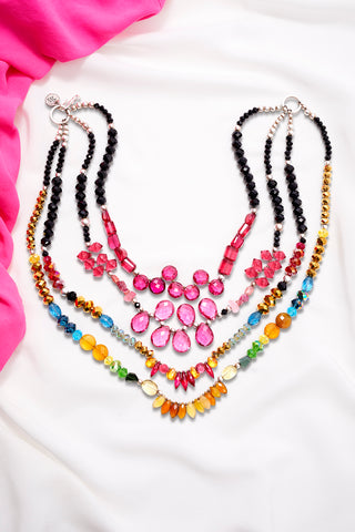 DAZZLING BRIGHT JOY MULTI-STRAND NECKLACE