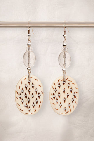 CRYSTAL QUARTZ COWGIRL EARRINGS