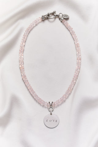 ROSE QUARTZ LOVE NECKLACE