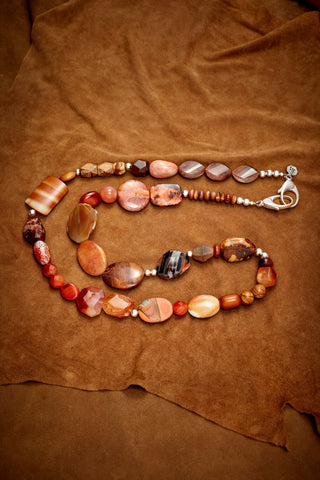 ORANGE SUNBURST BELT/NECKLACE