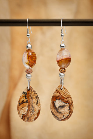 PAINTED SUNSET EARRINGS