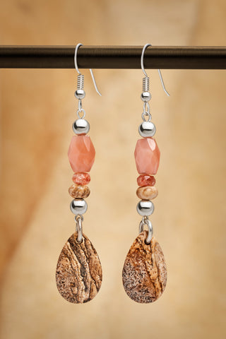 PEACH SUNSET EARRINGS