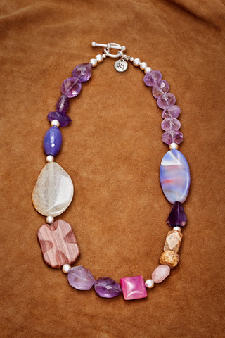 PURPLE MOON NECKLACE