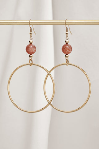 SUNSTONE CLASSIC GOLD HOOP EARRINGS