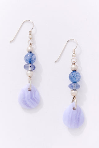 Baby Blueberry Quartz Earrings
