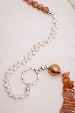 ULTRA LONG SUNSTONE MERMAID NECKLACE