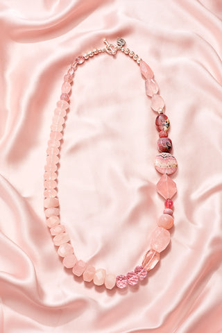 SHADES OF PINK PUT PAINT ALL OVER ME NECKLACE