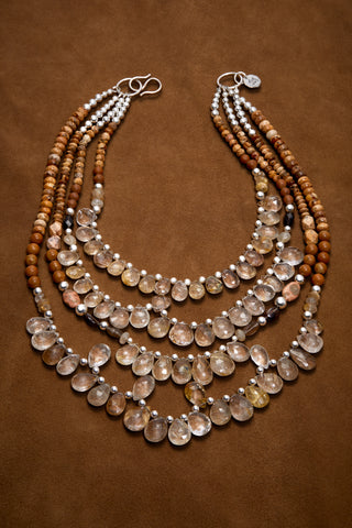 COWGIRL AND LACE MULTI-STRAND NECKLACE