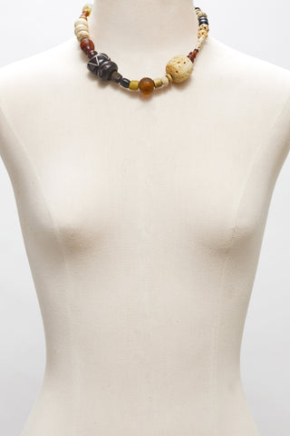 BLACK AND GOLDEN PARADISE CHOKER NECKLACE