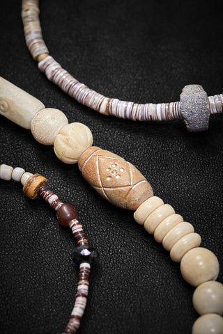 LONG GREY-BLACK MYSTICAL DRAGONFLY NECKLACE