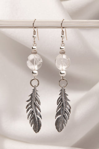 LUMINESCENT FEATHER EARRINGS