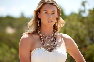COWGIRL AND LACE MULTI-STRAND NECKLACE
